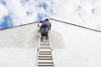 Peinture extérieure au Theil — façades et ravalement